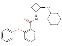 N-[(1S*,2R*)-2-(cyclohexylamino)cyclobutyl]-2-phenoxybenzamide