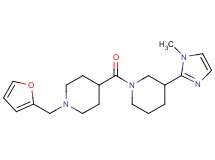 1-{[1-(2-furylmethyl)-4-piperidinyl]carbonyl}-3-(1-methyl-1H-imidazol-2-yl)piperidine