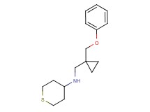 N-{[1-(phenoxymethyl)cyclopropyl]methyl}tetrahydro-2H-thiopyran-4-amine
