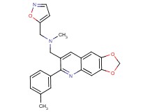 (5-isoxazolylmethyl)methyl{[6-(3-methylphenyl)[1,3]dioxolo[4,5-g]quinolin-7-yl]methyl}amine