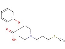 1-[3-(methylthio)propyl]-4-phenoxypiperidine-4-carboxylic acid