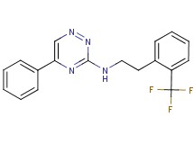 5-phenyl-N-{2-[2-(trifluoromethyl)phenyl]ethyl}-1,2,4-triazin-3-amine