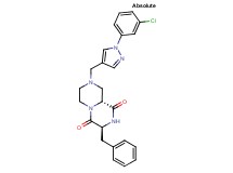 (3S,9aR)-3-benzyl-8-{[1-(3-chlorophenyl)-1H-pyrazol-4-yl]methyl}tetrahydro-2H-pyrazino[1,2-a]pyrazine-1,4(3H,6H)-dione
