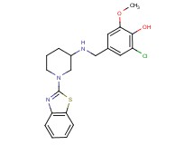 4-({[1-(1,3-benzothiazol-2-yl)-3-piperidinyl]amino}methyl)-2-chloro-6-methoxyphenol