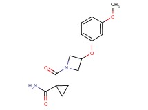 1-{[3-(3-methoxyphenoxy)-1-azetidinyl]carbonyl}cyclopropanecarboxamide