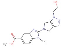 methyl 2-[1-(2-hydroxyethyl)-4,6-dihydropyrrolo[3,4-c]pyrazol-5(1H)-yl]-1-methyl-1H-benzimidazole-5-carboxylate