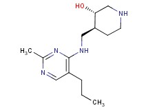 (3S*,4S*)-4-{[(2-methyl-5-propylpyrimidin-4-yl)amino]methyl}piperidin-3-ol