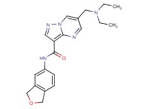 6-[(diethylamino)methyl]-N-(1,3-dihydro-2-benzofuran-5-yl)pyrazolo[1,5-a]pyrimidine-3-carboxamide