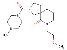 7-(2-methoxyethyl)-2-[(4-methyl-1-piperazinyl)carbonyl]-2,7-diazaspiro[4.5]decan-6-one