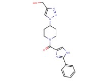 (1-{1-[(2-phenyl-1H-imidazol-4-yl)carbonyl]-4-piperidinyl}-1H-1,2,3-triazol-4-yl)methanol