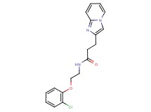 N-[2-(2-chlorophenoxy)ethyl]-3-imidazo[1,2-a]pyridin-2-ylpropanamide