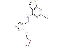 N-{[1-(2-methoxyethyl)-1H-imidazol-5-yl]methyl}-2-methylthieno[2,3-d]pyrimidin-4-amine