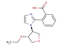 2-{1-[(3S*,4R*)-4-ethoxytetrahydrofuran-3-yl]-1H-imidazol-2-yl}benzoic acid