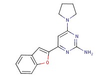 4-(1-benzofuran-2-yl)-6-pyrrolidin-1-ylpyrimidin-2-amine