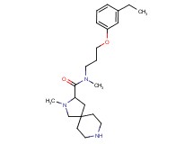 N-[3-(3-ethylphenoxy)propyl]-N,2-dimethyl-2,8-diazaspiro[4.5]decane-3-carboxamide dihydrochloride
