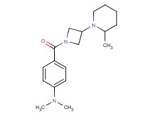 N,N-dimethyl-4-{[3-(2-methyl-1-piperidinyl)-1-azetidinyl]carbonyl}aniline