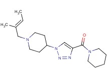 1-[(2E)-2-methyl-2-buten-1-yl]-4-[4-(1-piperidinylcarbonyl)-1H-1,2,3-triazol-1-yl]piperidine