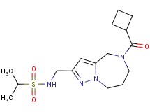 N-{[5-(cyclobutylcarbonyl)-5,6,7,8-tetrahydro-4H-pyrazolo[1,5-a][1,4]diazepin-2-yl]methyl}propane-2-sulfonamide