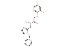 N-[(1-benzyl-1H-imidazol-2-yl)methyl]-2-(2,4-difluorophenoxy)-N-methylacetamide