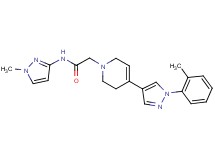 2-[4-[1-(2-methylphenyl)-1H-pyrazol-4-yl]-3,6-dihydropyridin-1(2H)-yl]-N-(1-methyl-1H-pyrazol-3-yl)acetamide