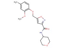 5-[(2-methoxy-4-methylphenoxy)methyl]-N-(tetrahydro-2H-pyran-4-yl)-3-isoxazolecarboxamide