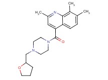 2,7,8-trimethyl-4-{[4-(tetrahydro-2-furanylmethyl)-1-piperazinyl]carbonyl}quinoline