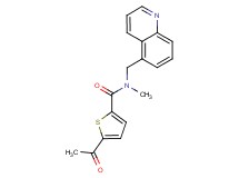 5-acetyl-N-methyl-N-(5-quinolinylmethyl)-2-thiophenecarboxamide