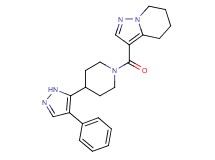 3-{[4-(4-phenyl-1H-pyrazol-5-yl)piperidin-1-yl]carbonyl}-4,5,6,7-tetrahydropyrazolo[1,5-a]pyridine