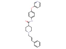 1-[(2E)-3-phenyl-2-propen-1-yl]-N-[4-(3-pyridinyloxy)phenyl]-4-piperidinecarboxamide