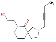 7-(2-hydroxyethyl)-2-pent-2-yn-1-yl-2,7-diazaspiro[4.5]decan-6-one