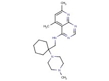 5,7-dimethyl-N-{[1-(4-methylpiperazin-1-yl)cyclohexyl]methyl}pyrido[2,3-d]pyrimidin-4-amine