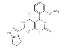 4-(2-methoxyphenyl)-6-methyl-2-oxo-N-(1,4,5,6-tetrahydrocyclopenta[c]pyrazol-3-ylmethyl)-1,2,3,4-tetrahydropyrimidine-5-carboxamide
