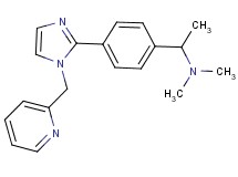 N,N-dimethyl-1-{4-[1-(pyridin-2-ylmethyl)-1H-imidazol-2-yl]phenyl}ethanamine