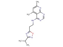 N-[2-(3-isopropyl-1,2,4-oxadiazol-5-yl)ethyl]-5,7-dimethylpyrido[2,3-d]pyrimidin-4-amine