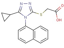 {[5-cyclopropyl-4-(1-naphthyl)-4H-1,2,4-triazol-3-yl]thio}acetic acid