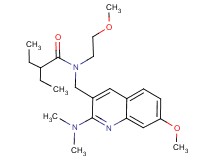 N-{[2-(dimethylamino)-7-methoxy-3-quinolinyl]methyl}-2-ethyl-N-(2-methoxyethyl)butanamide
