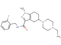 5-(4-ethyl-1-piperazinyl)-N-(2-fluorobenzyl)-1-methyl-4,5,6,7-tetrahydro-1H-indazole-3-carboxamide