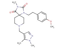 8-[(1,5-dimethyl-1H-pyrazol-4-yl)methyl]-1-[2-(4-methoxyphenyl)ethyl]-3-methyl-1,3,8-triazaspiro[4.5]decane-2,4-dione