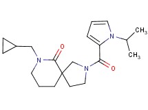 7-(cyclopropylmethyl)-2-[(1-isopropyl-1H-pyrrol-2-yl)carbonyl]-2,7-diazaspiro[4.5]decan-6-one