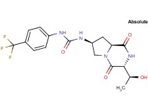 N-{(3R,7S,8aS)-3-[(1S)-1-hydroxyethyl]-1,4-dioxooctahydropyrrolo[1,2-a]pyrazin-7-yl}-N'-[4-(trifluoromethyl)phenyl]urea