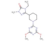 5-[1-(4,6-dimethoxy-1,3,5-triazin-2-yl)piperidin-3-yl]-4-ethyl-2-methyl-2,4-dihydro-3H-1,2,4-triazol-3-one