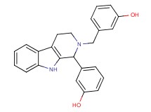 3-[2-(3-hydroxybenzyl)-2,3,4,9-tetrahydro-1H-beta-carbolin-1-yl]phenol