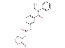 N-ethyl-3-{[(2-oxo-1,3-oxazolidin-3-yl)acetyl]amino}-N-phenylbenzamide