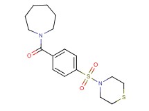 1-[4-(4-thiomorpholinylsulfonyl)benzoyl]azepane