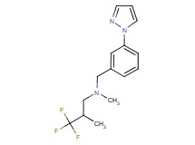 3,3,3-trifluoro-N,2-dimethyl-N-[3-(1H-pyrazol-1-yl)benzyl]-1-propanamine