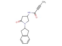 N-[1-(2,3-dihydro-1H-inden-2-yl)-5-oxo-3-pyrrolidinyl]-2-butynamide