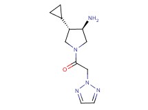 (3R*,4S*)-4-cyclopropyl-1-(2H-1,2,3-triazol-2-ylacetyl)-3-pyrrolidinamine