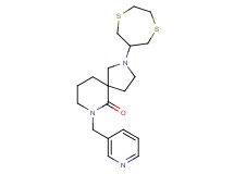 2-(1,4-dithiepan-6-yl)-7-(3-pyridinylmethyl)-2,7-diazaspiro[4.5]decan-6-one
