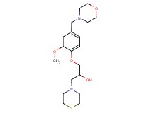 1-[2-methoxy-4-(morpholin-4-ylmethyl)phenoxy]-3-thiomorpholin-4-ylpropan-2-ol