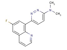 6-(6-fluoroquinolin-8-yl)-N,N-dimethylpyridazin-3-amine